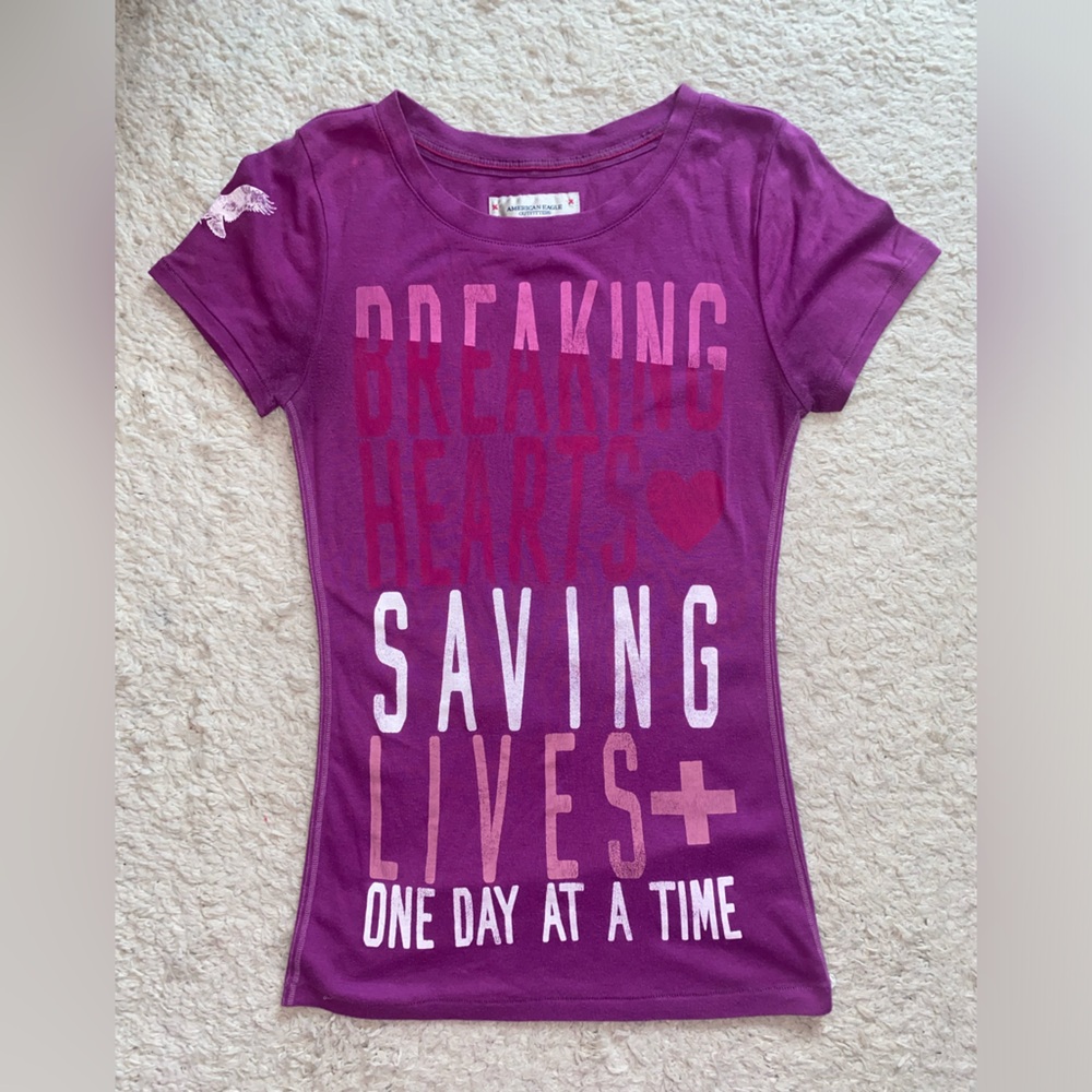 Y2K American eagle t shirt